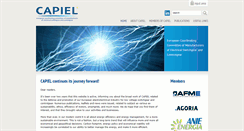 Desktop Screenshot of capiel.eu